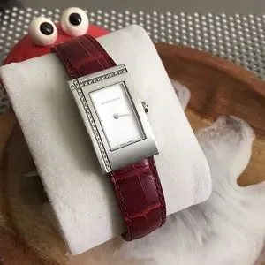 Burberry Accessories Burberry Diamond Bezel Watch With Red